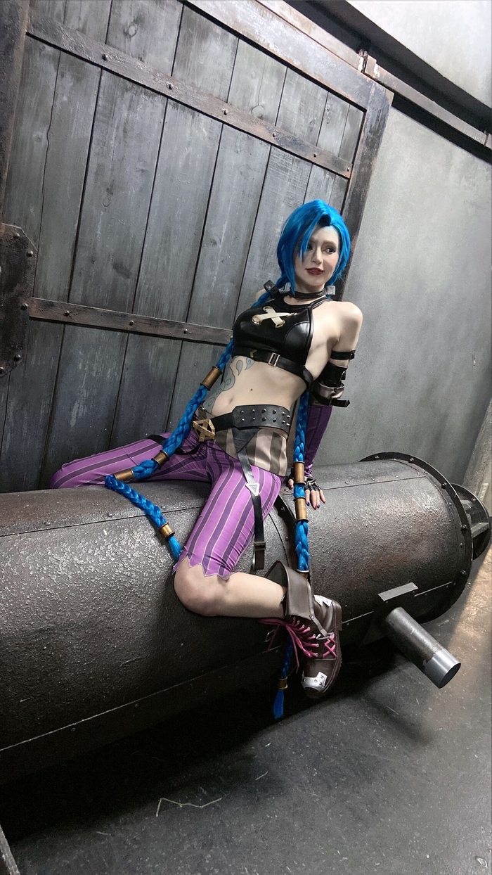 Эмоциональный косплей Jinx (League of Legends ) by Peachymilky чистый секс