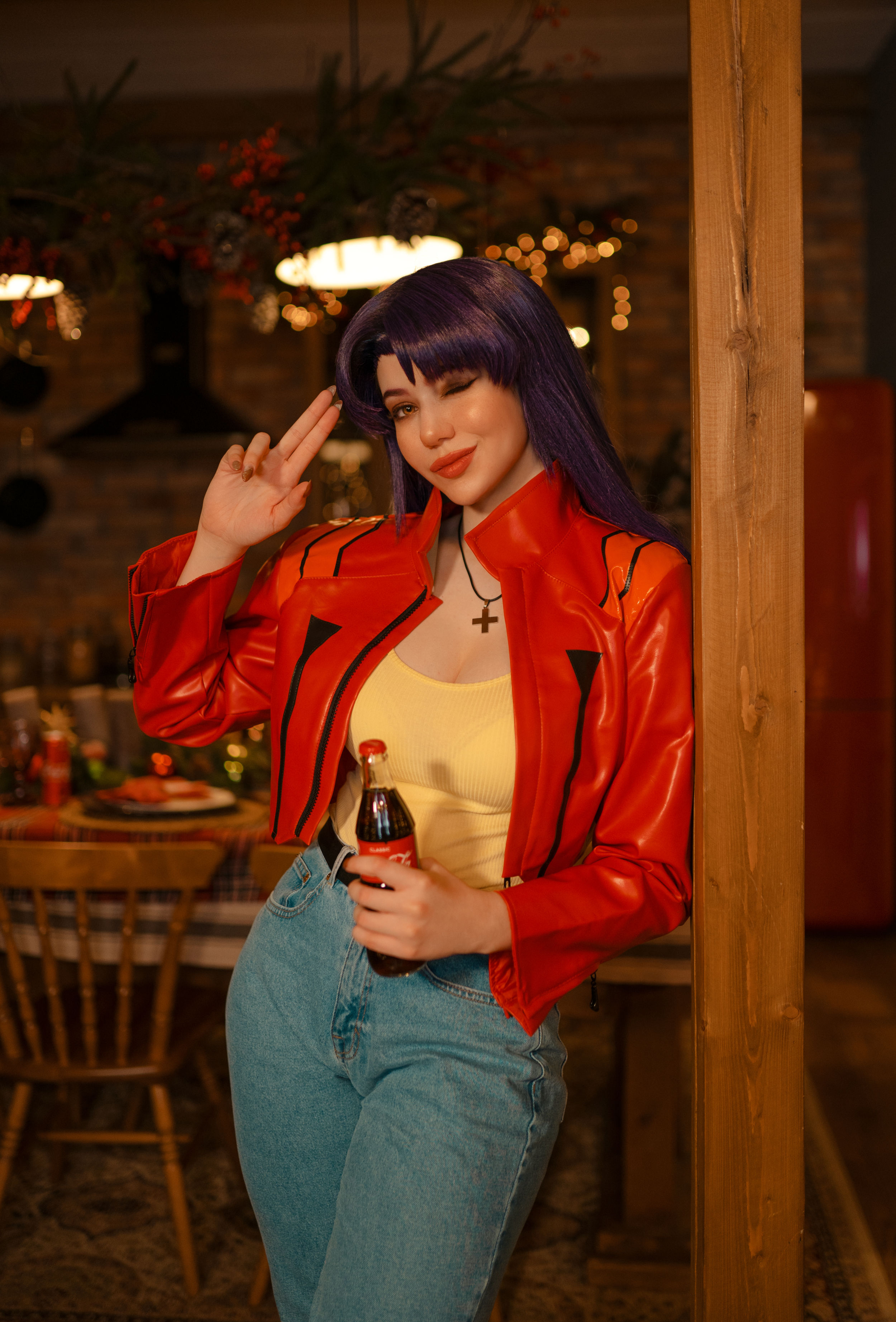 Блудный Cosplay Misato Katsuragi (Evangelion) by Alina Becker ахегао