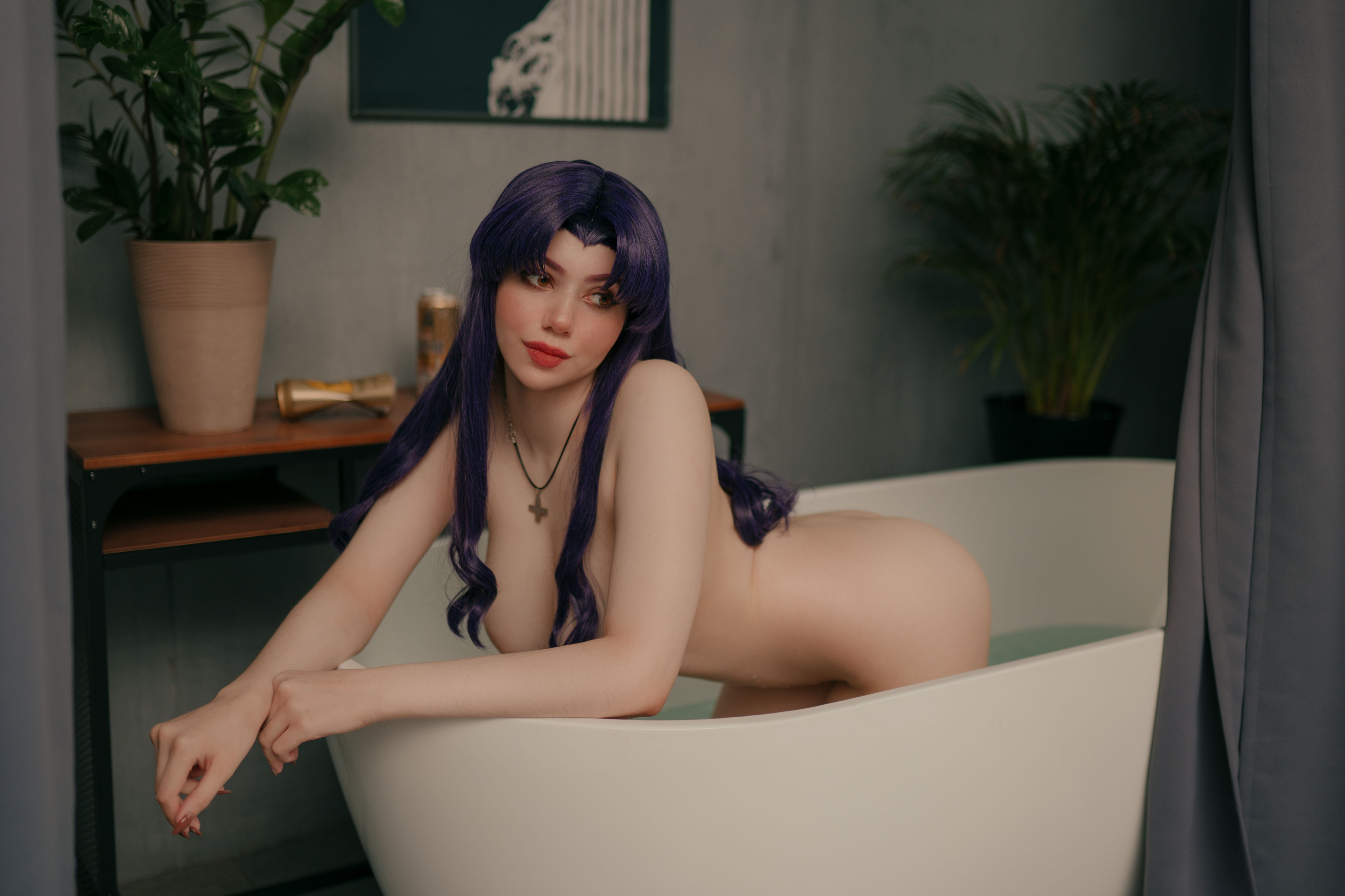 Очаровательный и дивный Cosplay Misato Katsuragi (Evangelion) by Alina Becker leak boosty